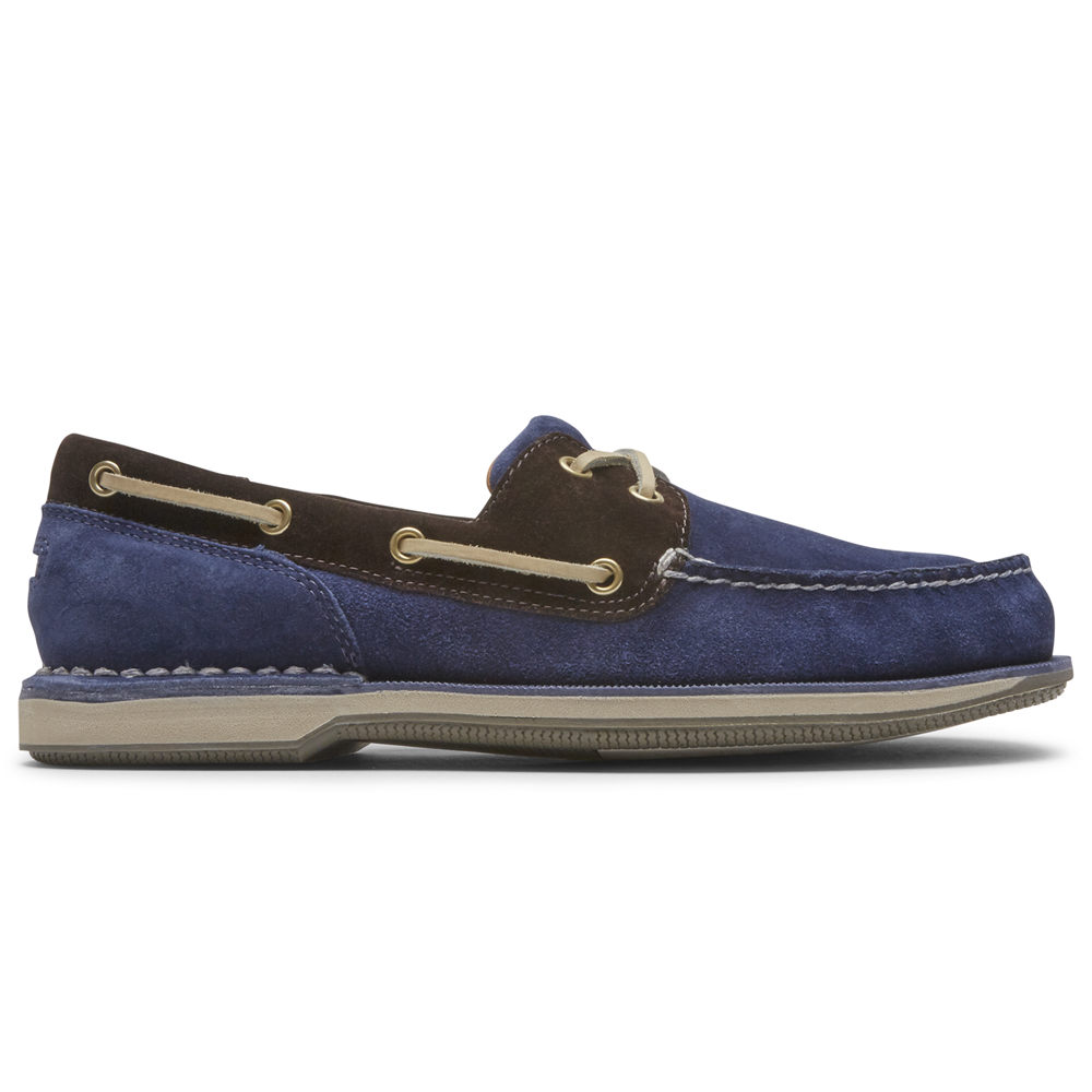 Rockport Singapore Mens Boat Shoes - Perth Blue - ZC1340295